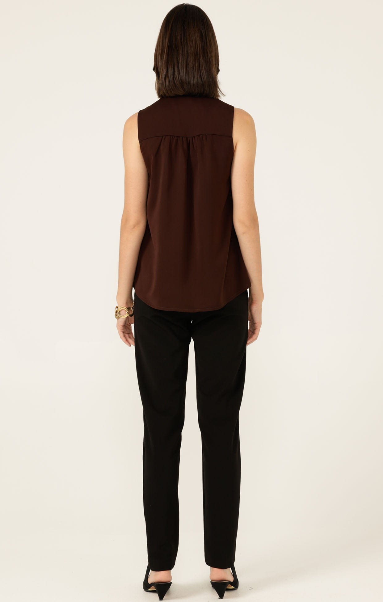 Tops Multi Occasion PIPER TOP IN CHOCOLATE