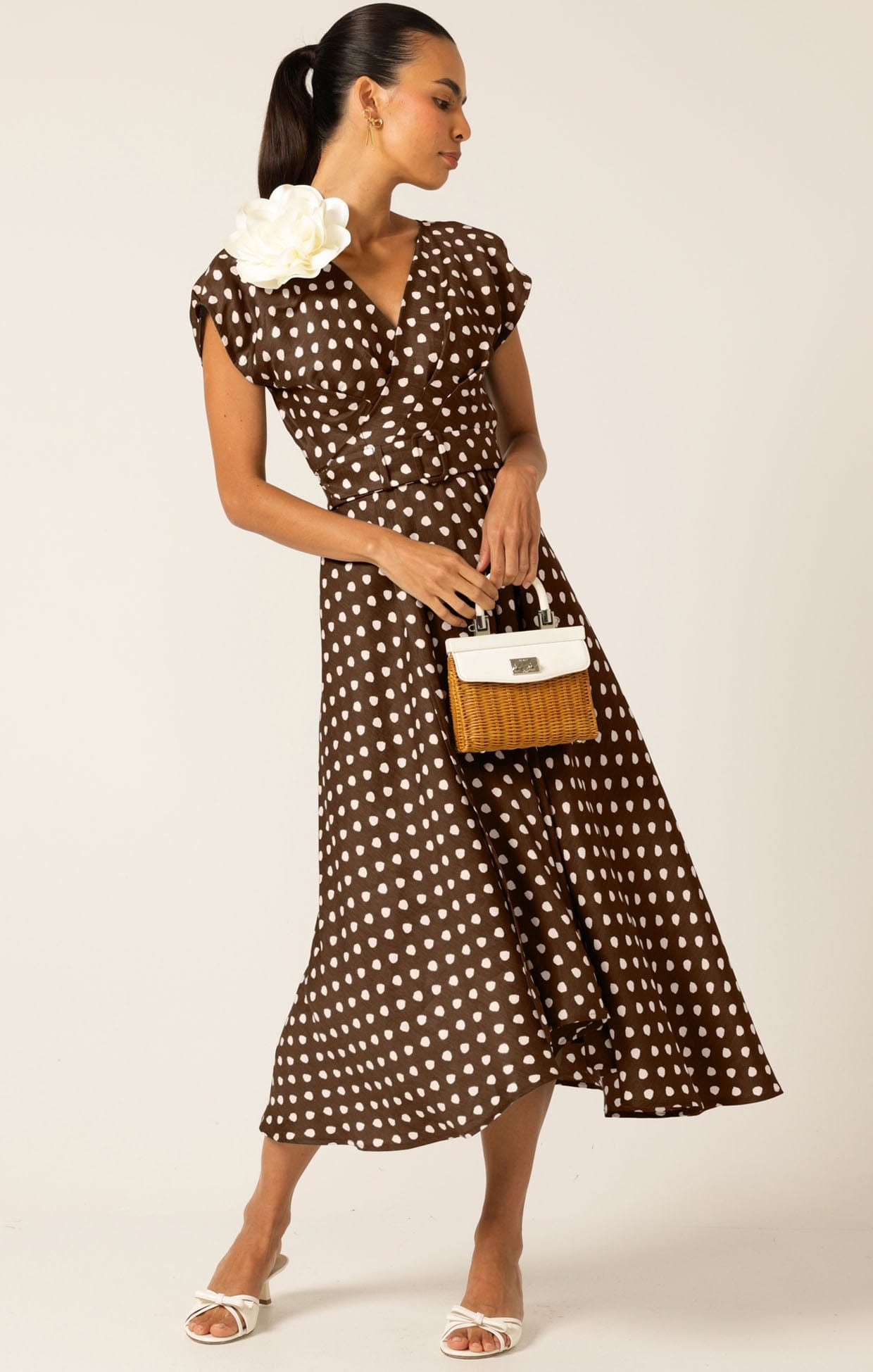 Dresses Multi Occasion DOTTIE WRAP MIDI DRESS