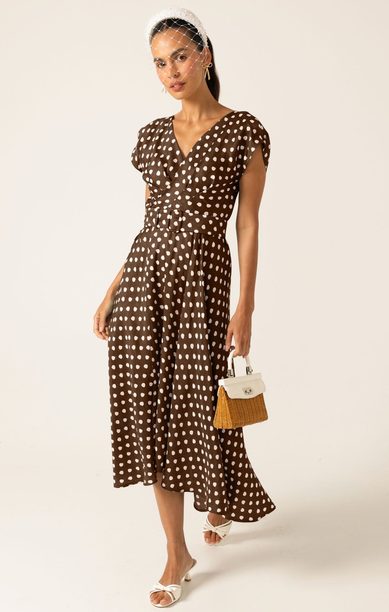 Dresses Multi Occasion DOTTIE WRAP MIDI DRESS