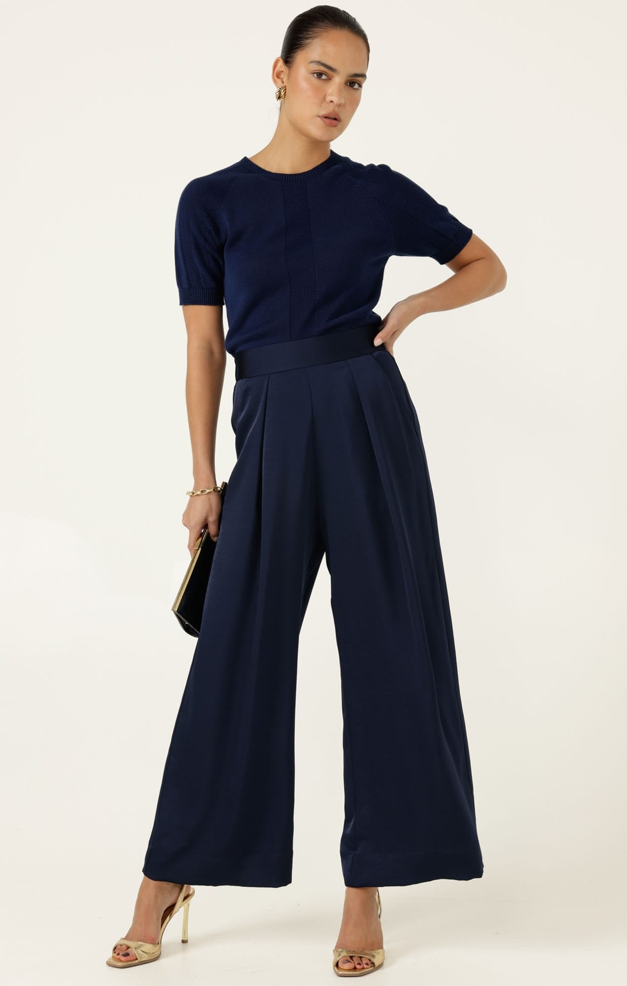 Knitwear RAGLAN KNIT TOP IN NAVY