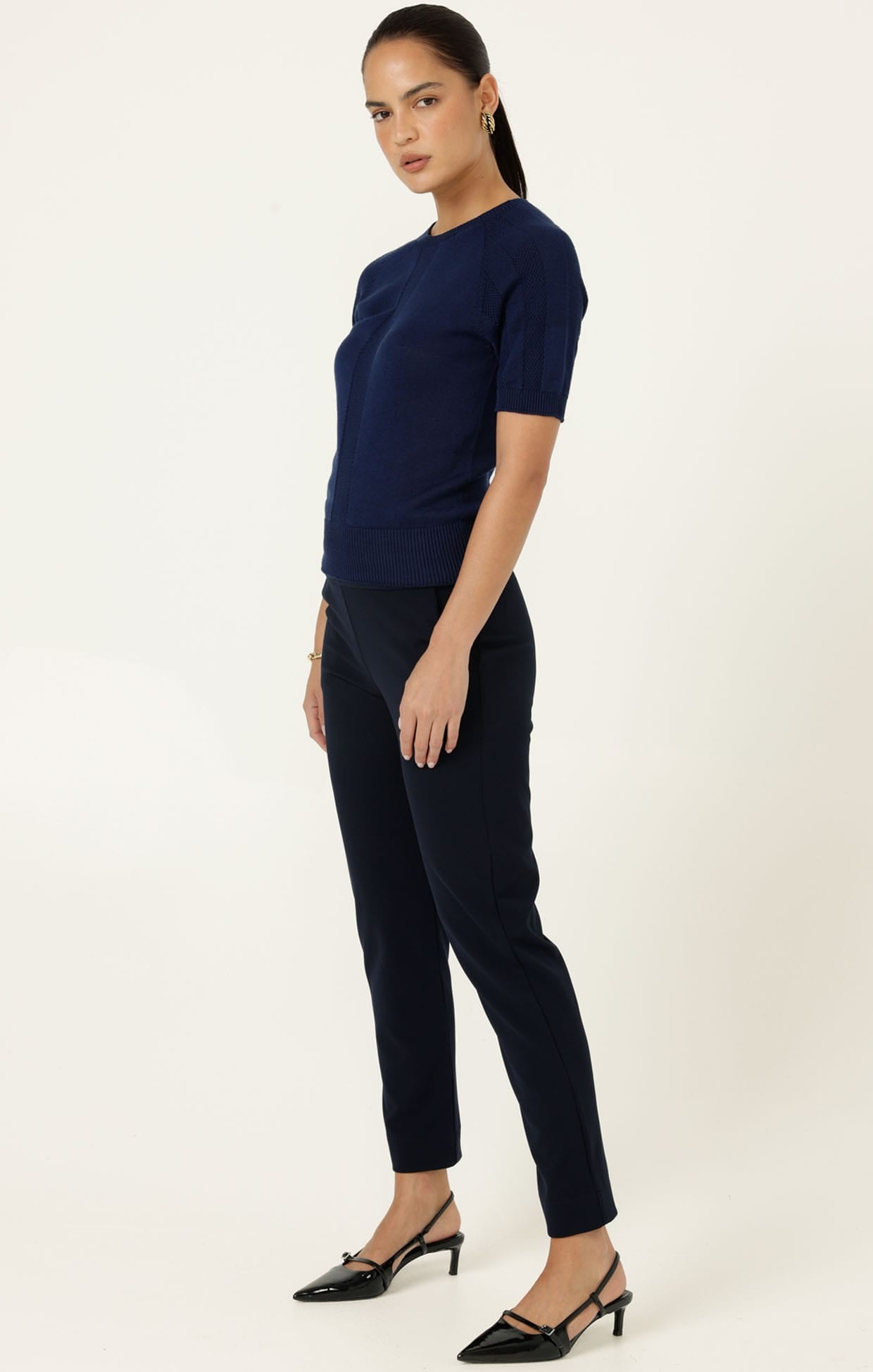 Knitwear RAGLAN KNIT TOP IN NAVY
