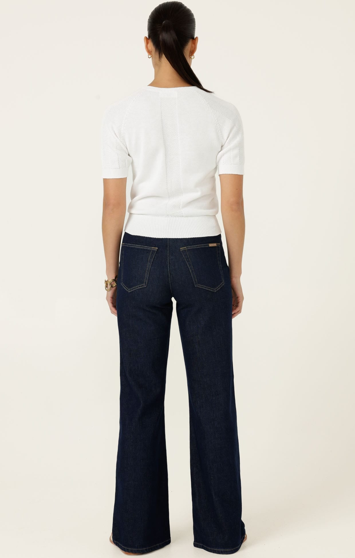 Knitwear RAGLAN KNIT TOP IN WHITE