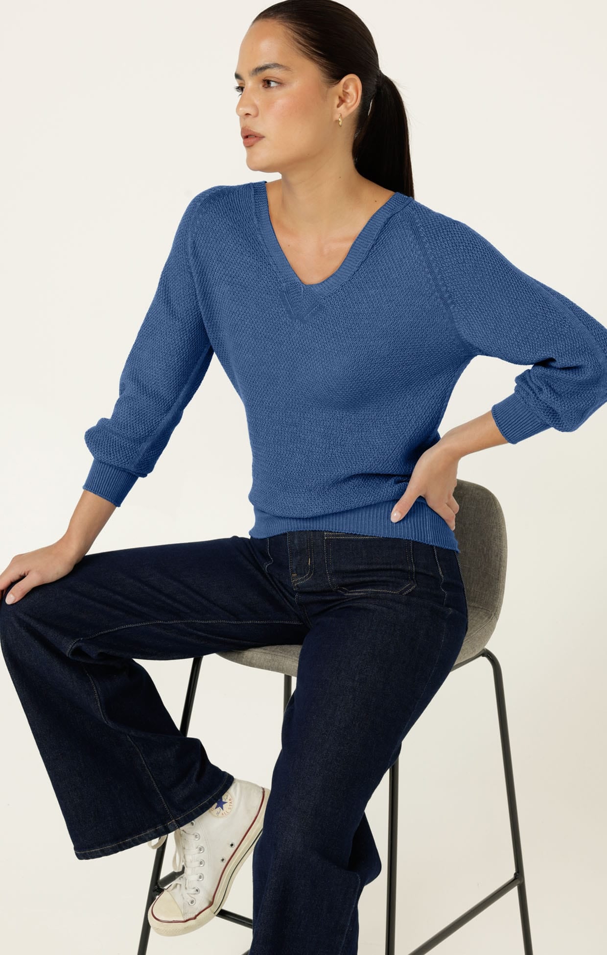 Knitwear ROSANNA KNIT TOP IN BLUEBELL