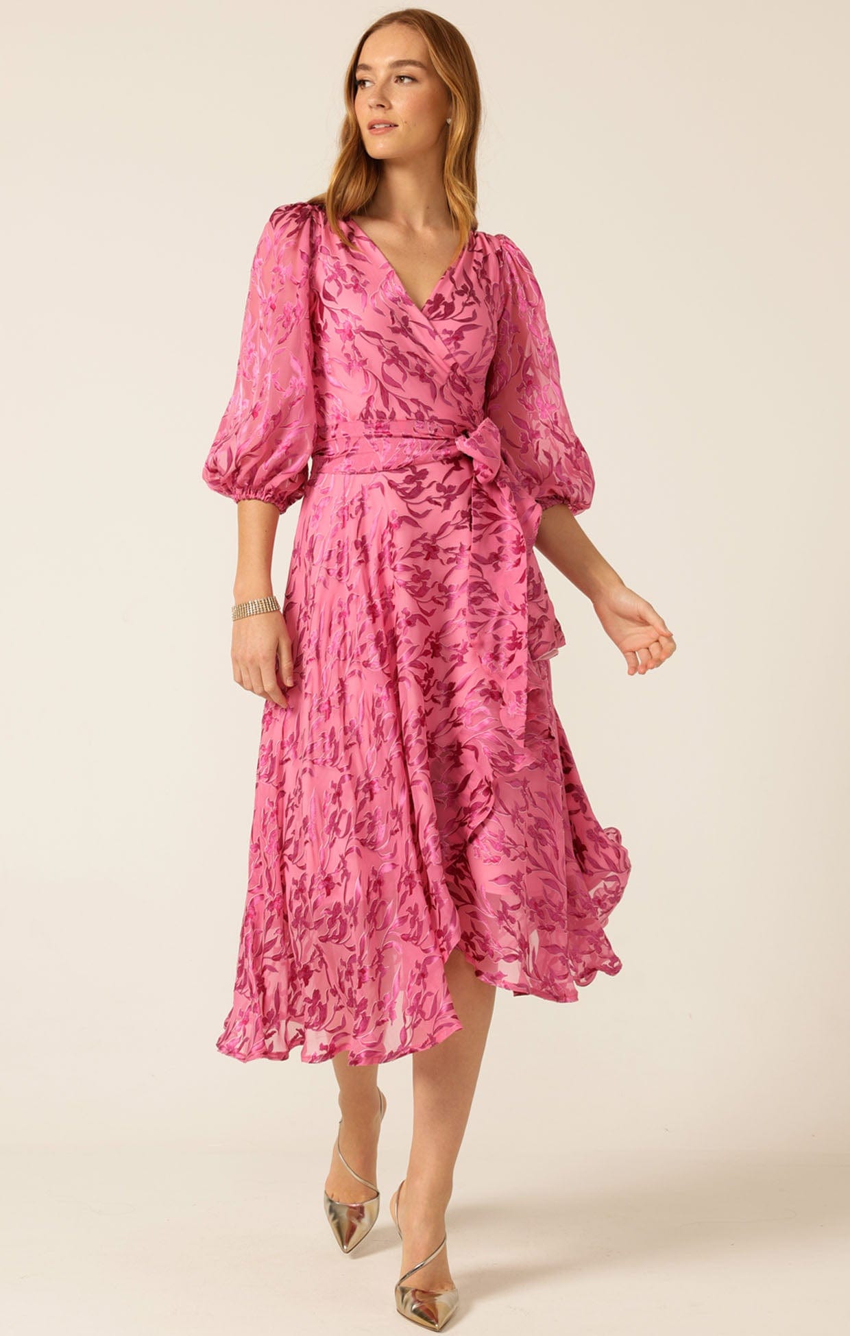 Dresses Events SHERBET BREEZE MIDI WRAP DRESS