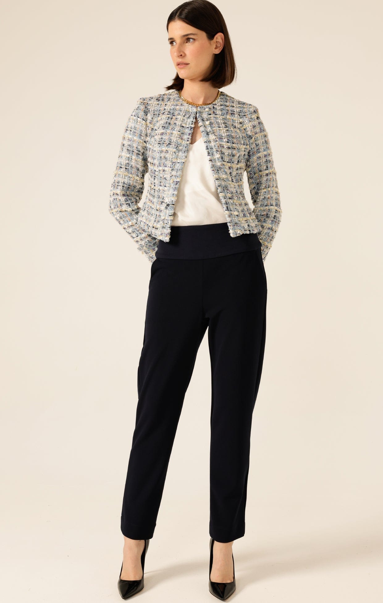 Pants Multi Occasion TAPERED LEG PANT IN NAVY