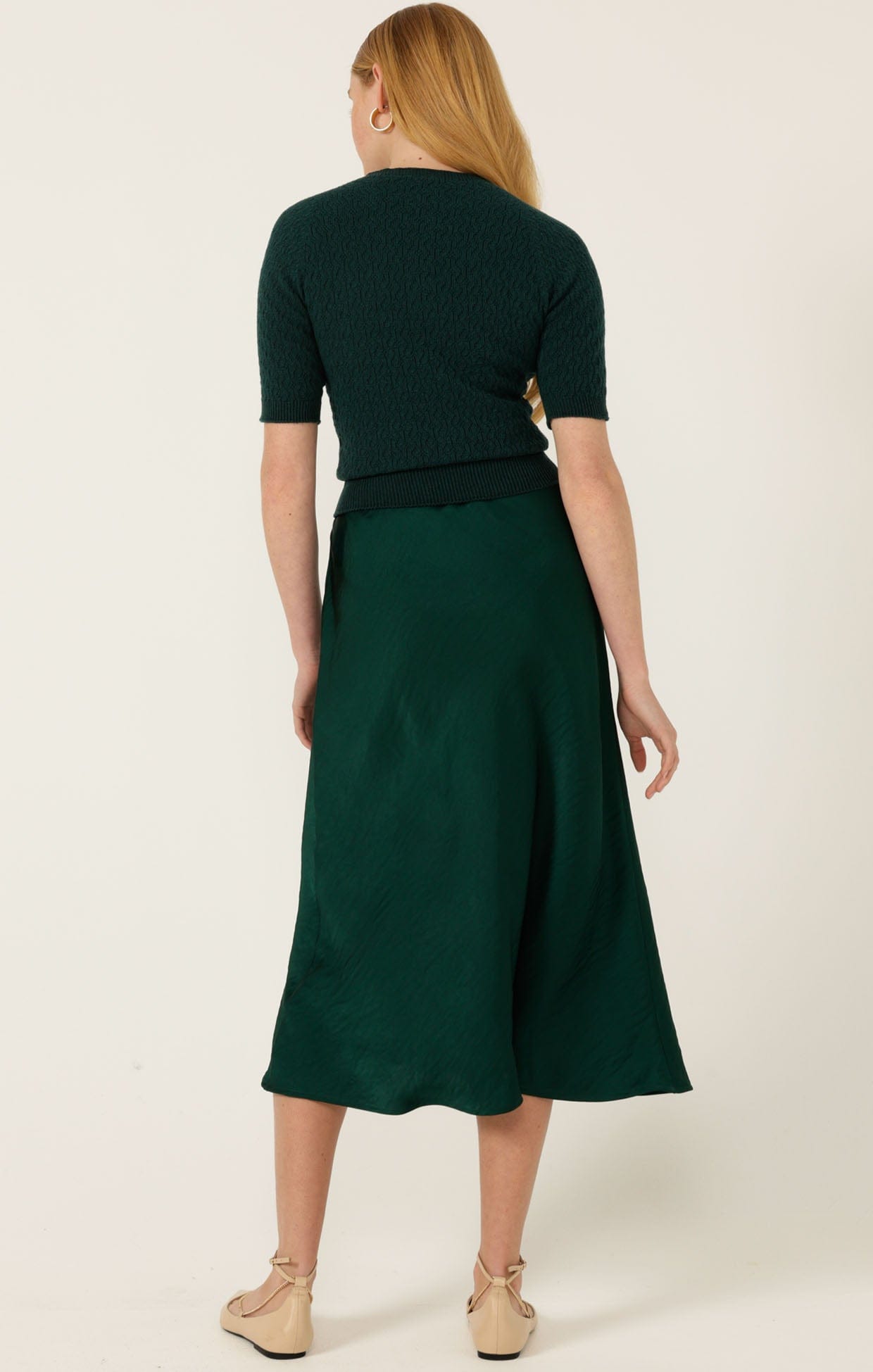 Knitwear SHORT SLEEVE GROVE KNIT TOP IN FOREST