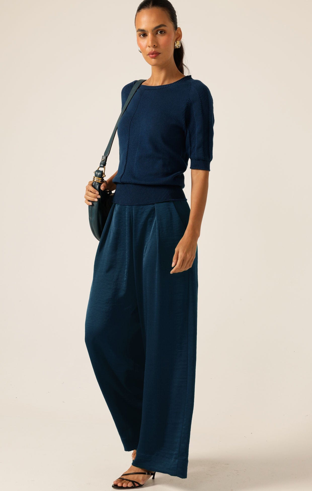 Knitwear SHORT SLEEVE RAGLAN KNIT TOP