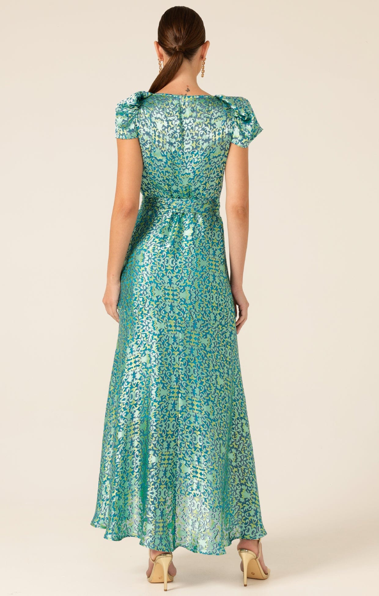 Dresses Events SIREN SEA MAXI WRAP DRESS