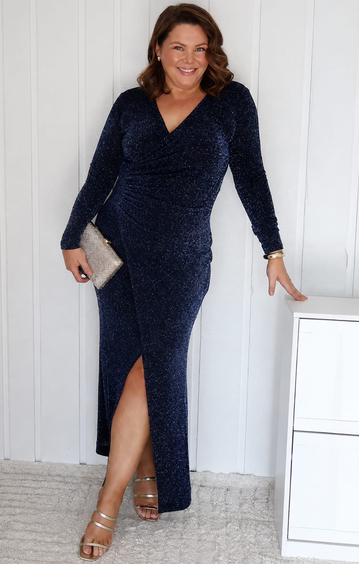 Dresses Events LENORA MAXI DRESS IN MIDNIGHT