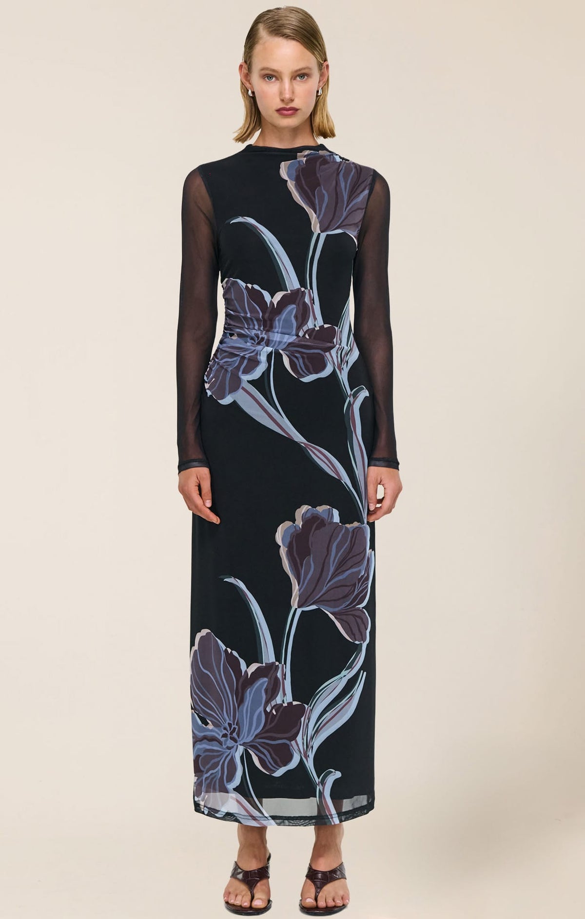 Dresses Multi Occasion STAS MESH DRESS IN MIDNIGHT FLORAL