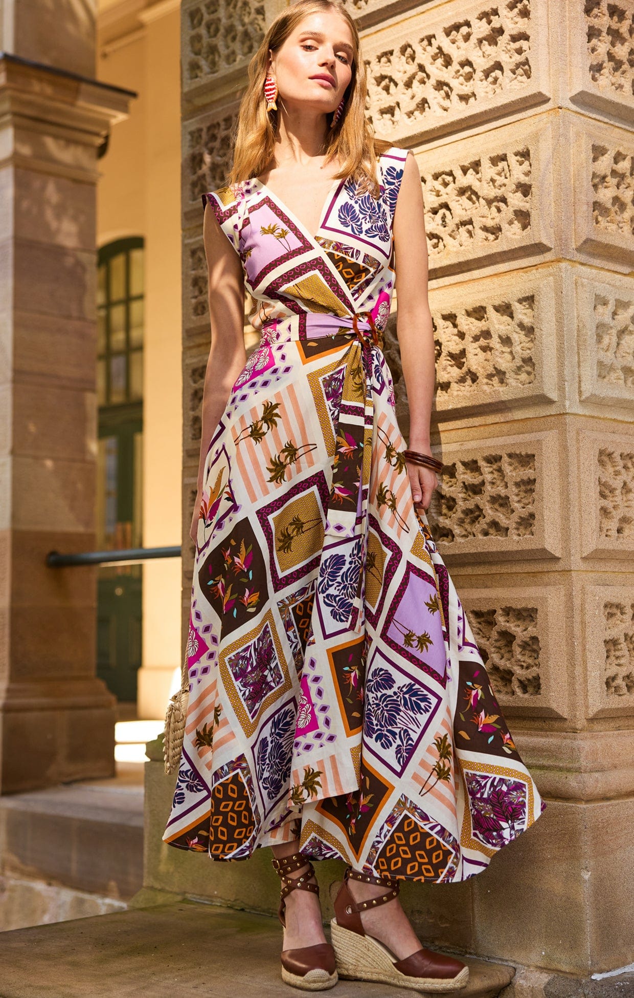 Dresses Multi Occasion SUNSET CHASE WRAP DRESS