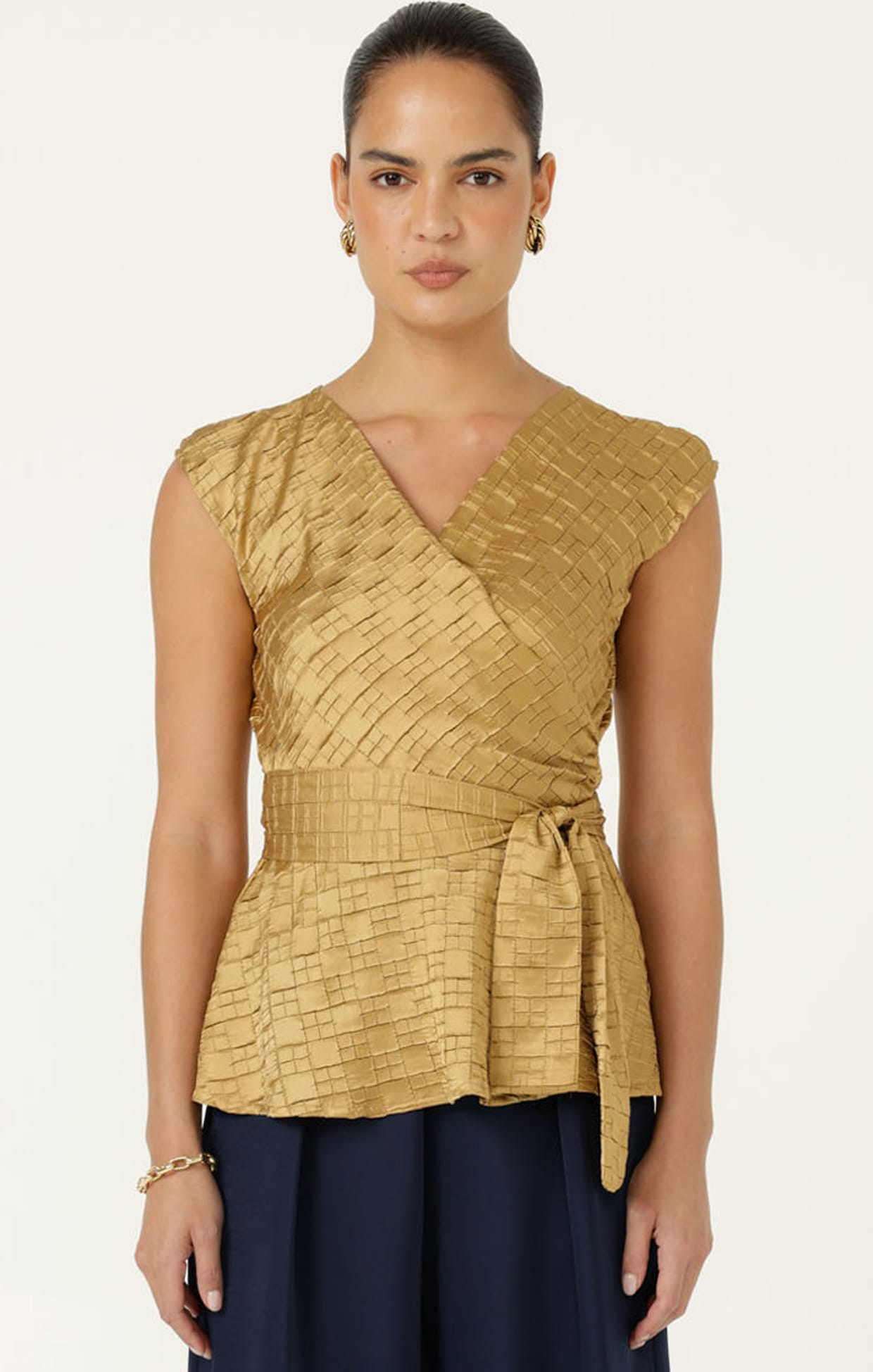 Tops SYLVIA TOP IN GOLD