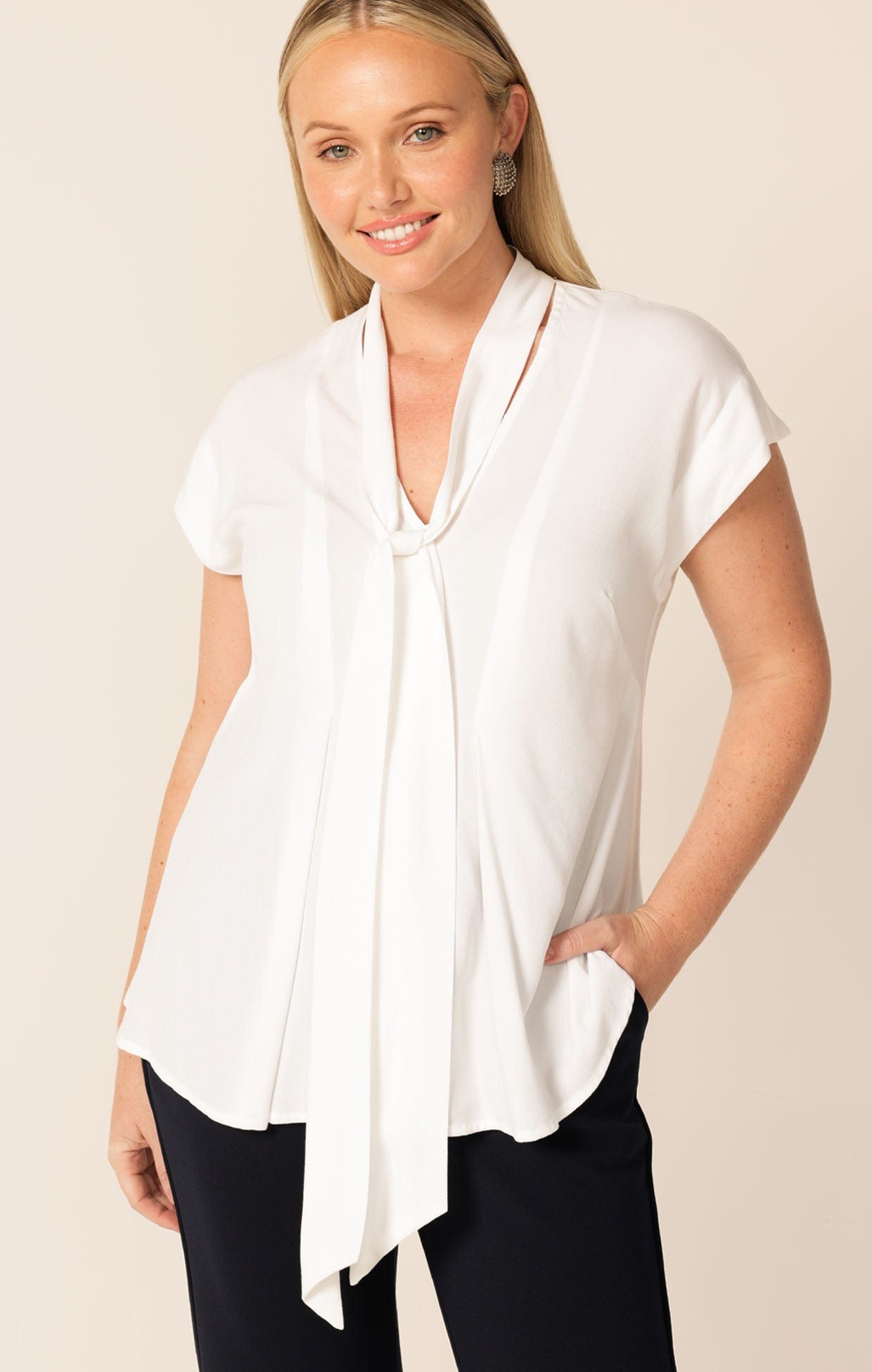 Tops Multi Occasion TIE FRONT BLOUSE