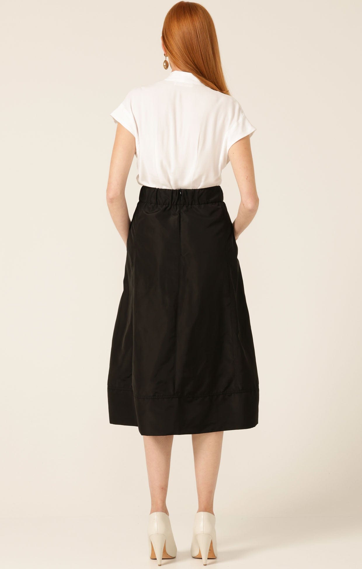 Skirts PLEATED A-LINE SKIRT
