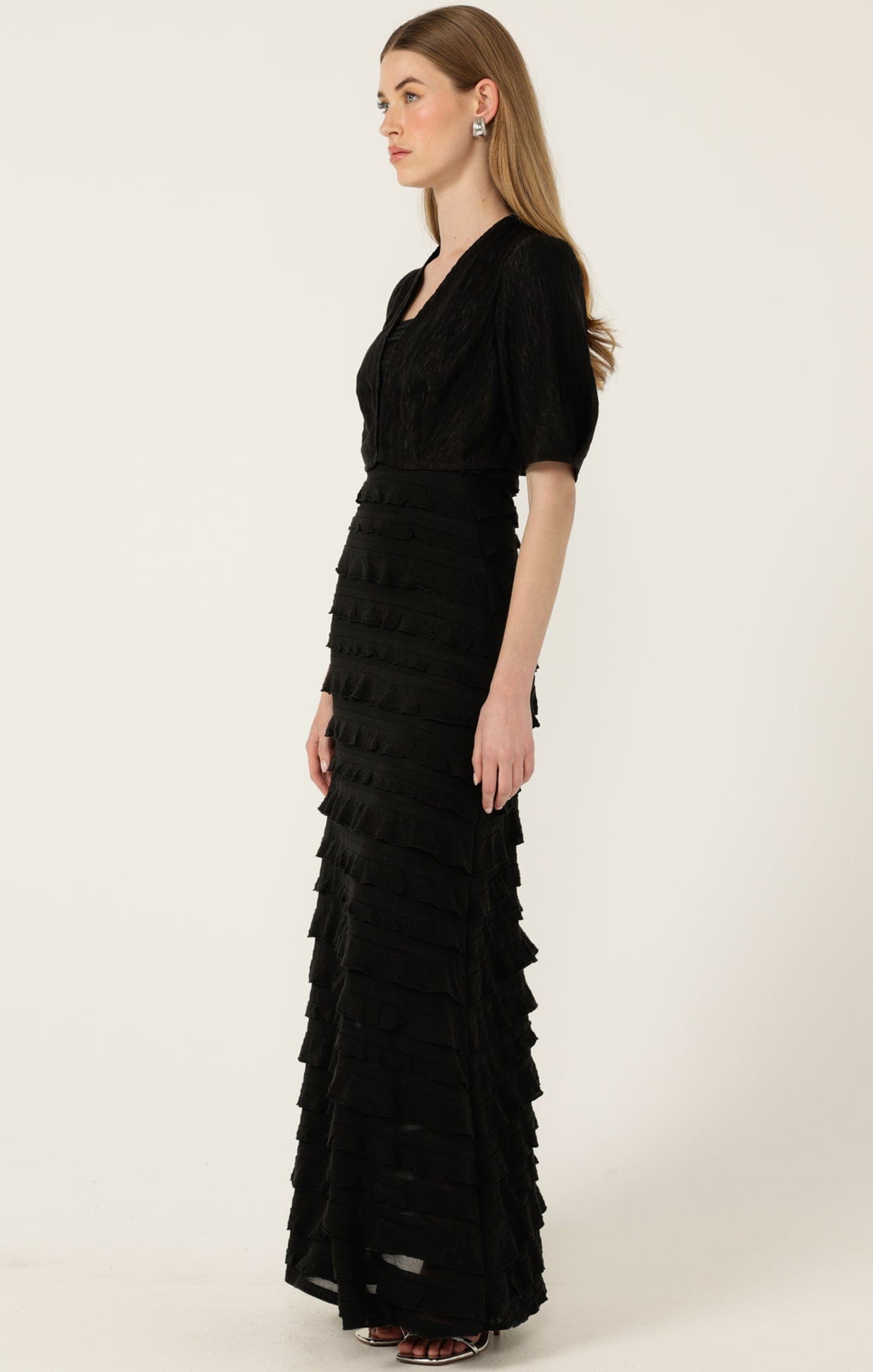 Jackets Multi Occasion TUCK SLEEVE JACKET IN BLACK