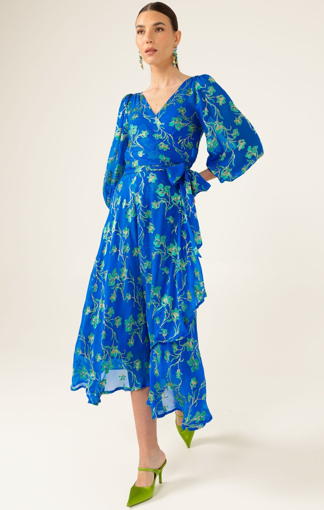 Dresses Events WATER LILY WRAP DRESS