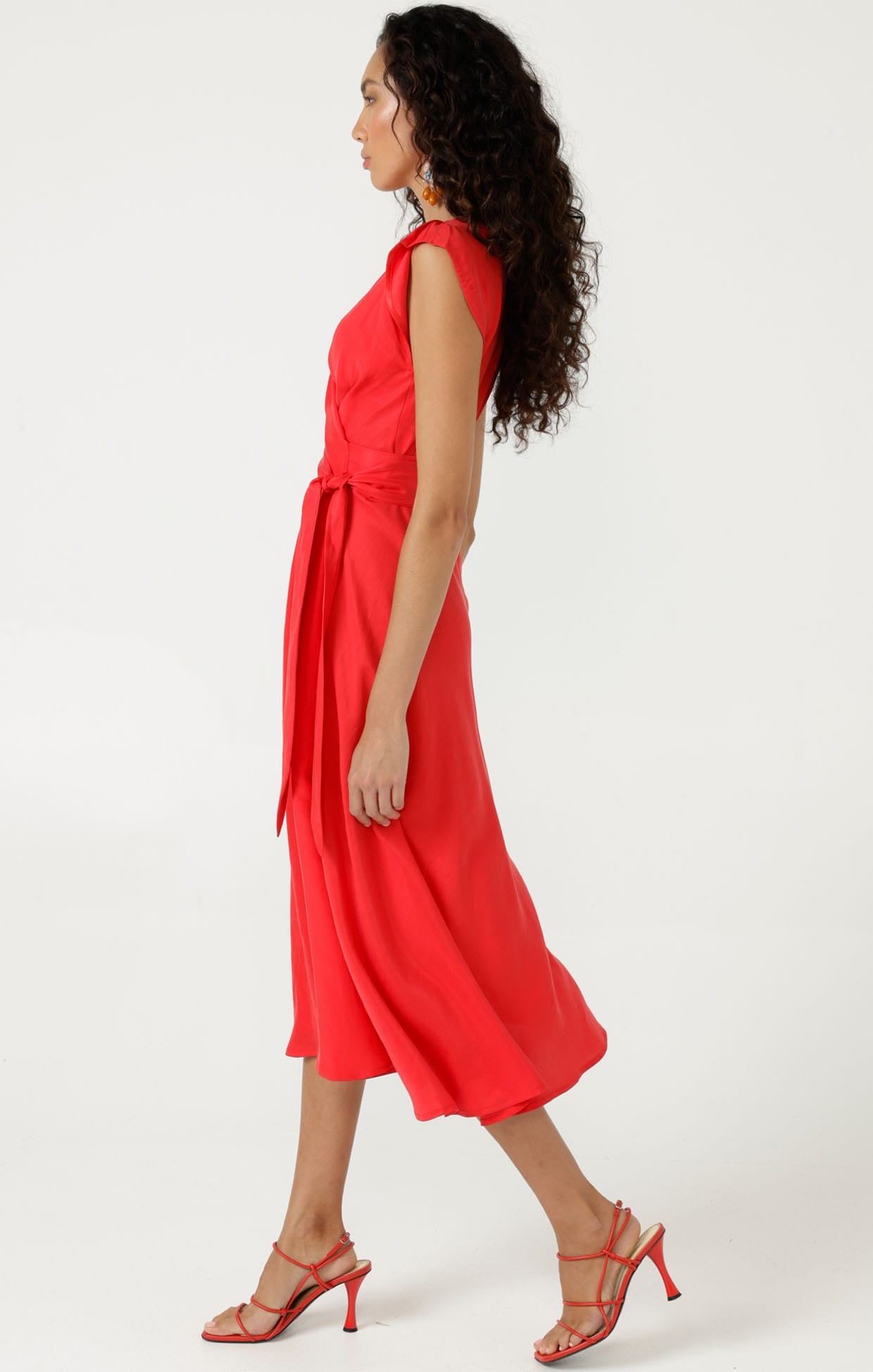 Dresses Multi Occasion XENIA WRAP DRESS IN FIRE