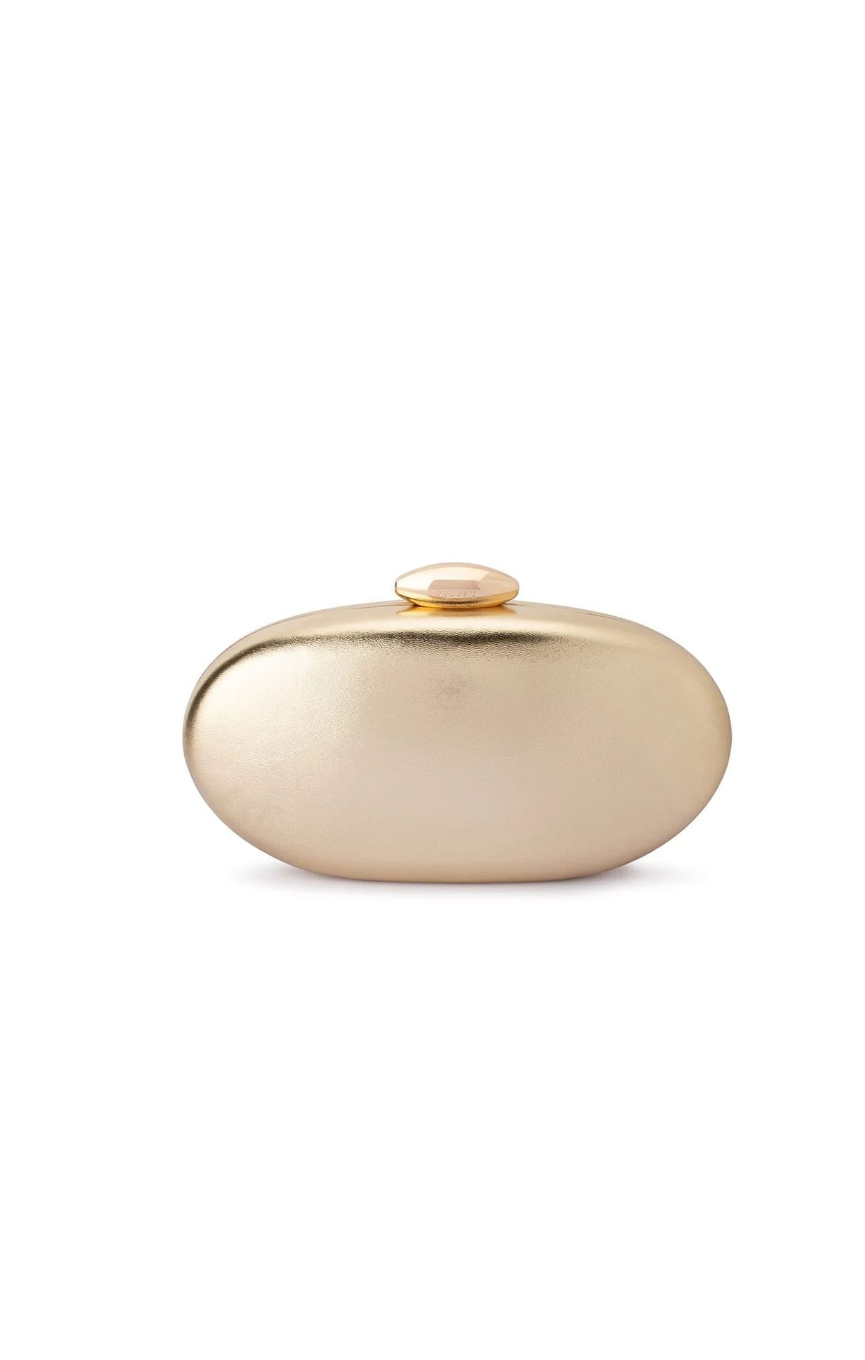 Bags OS / GOLD YUZU OVAL CLUTCH IN GOLD