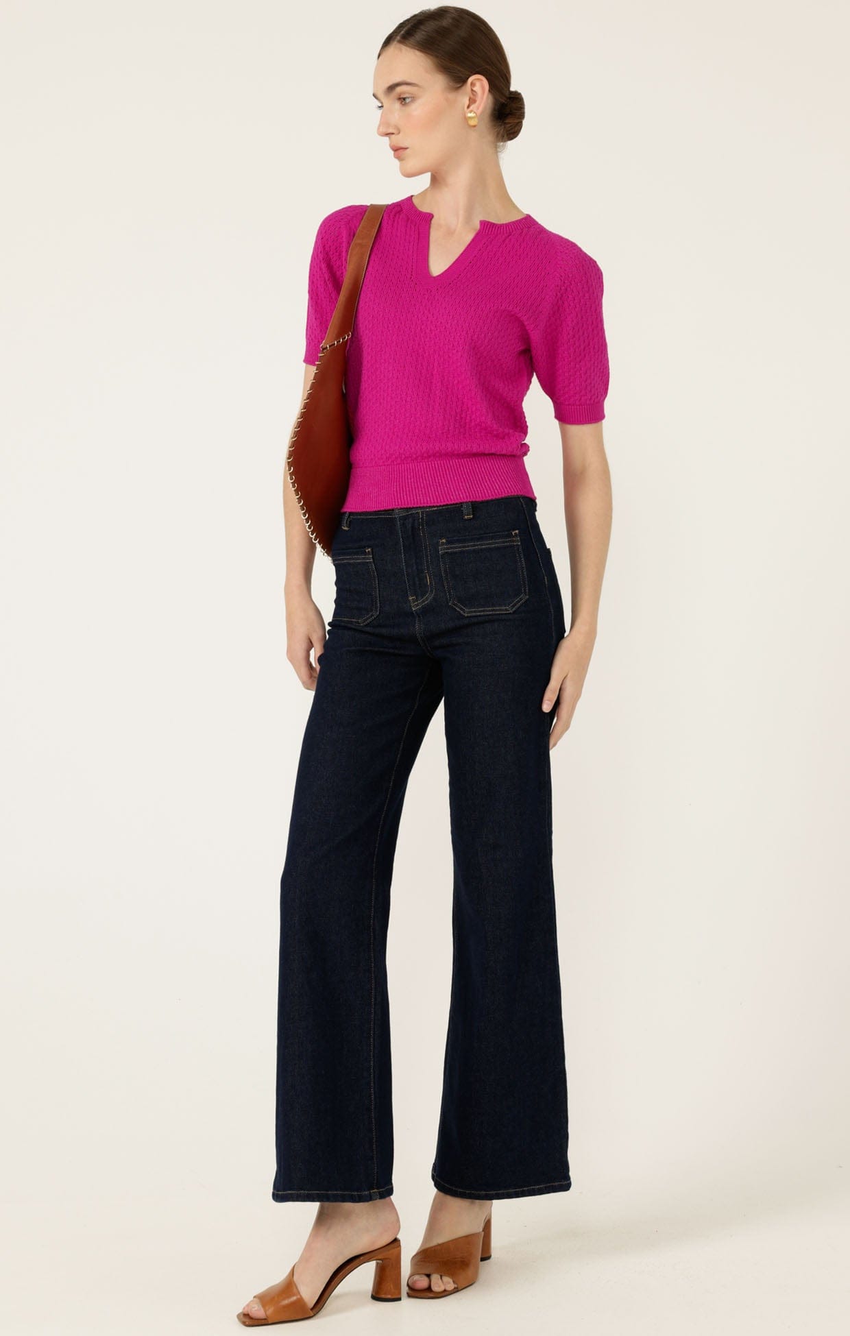 Pants HARPER WIDE LEG JEAN IN INDIGO