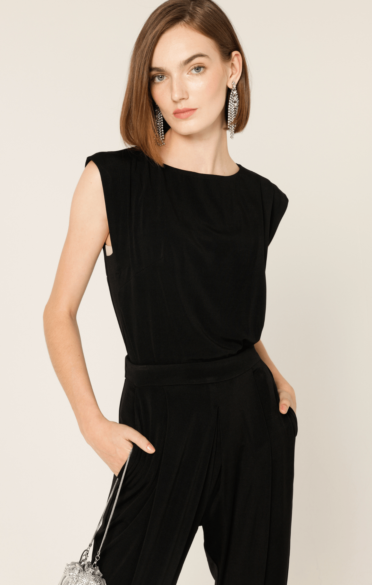 Tops Multi Occasion PLEATED SHELL TOP