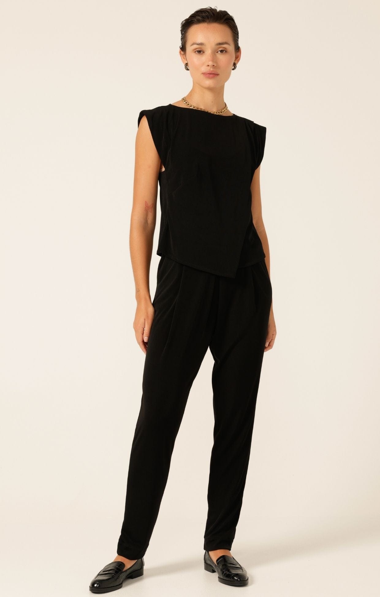 Tops Multi Occasion PLEATED SHELL TOP