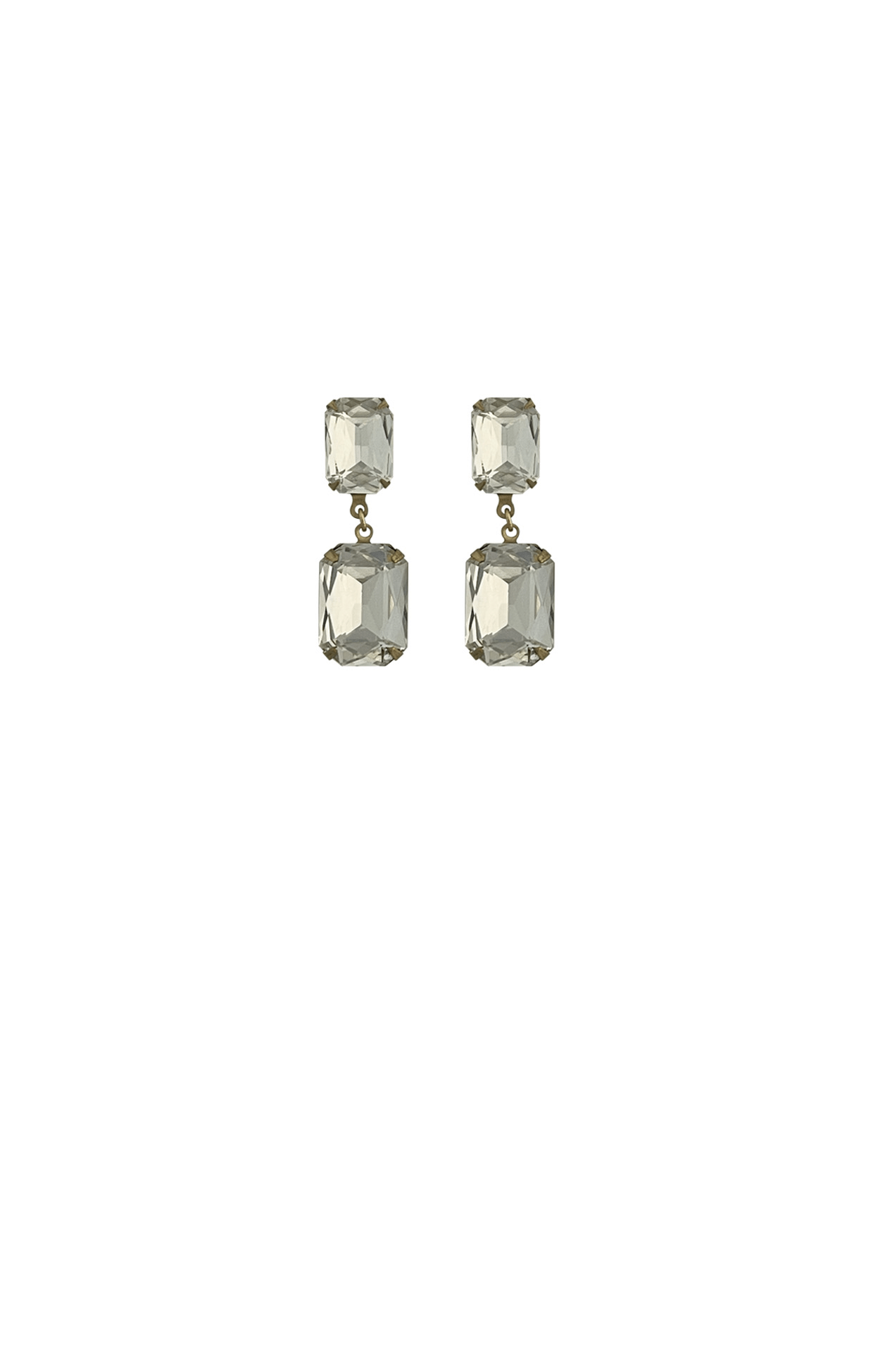 ACCESSORIES Earrings One Size / Neutral ARABELLA DROP EARRING IN CRYSTAL