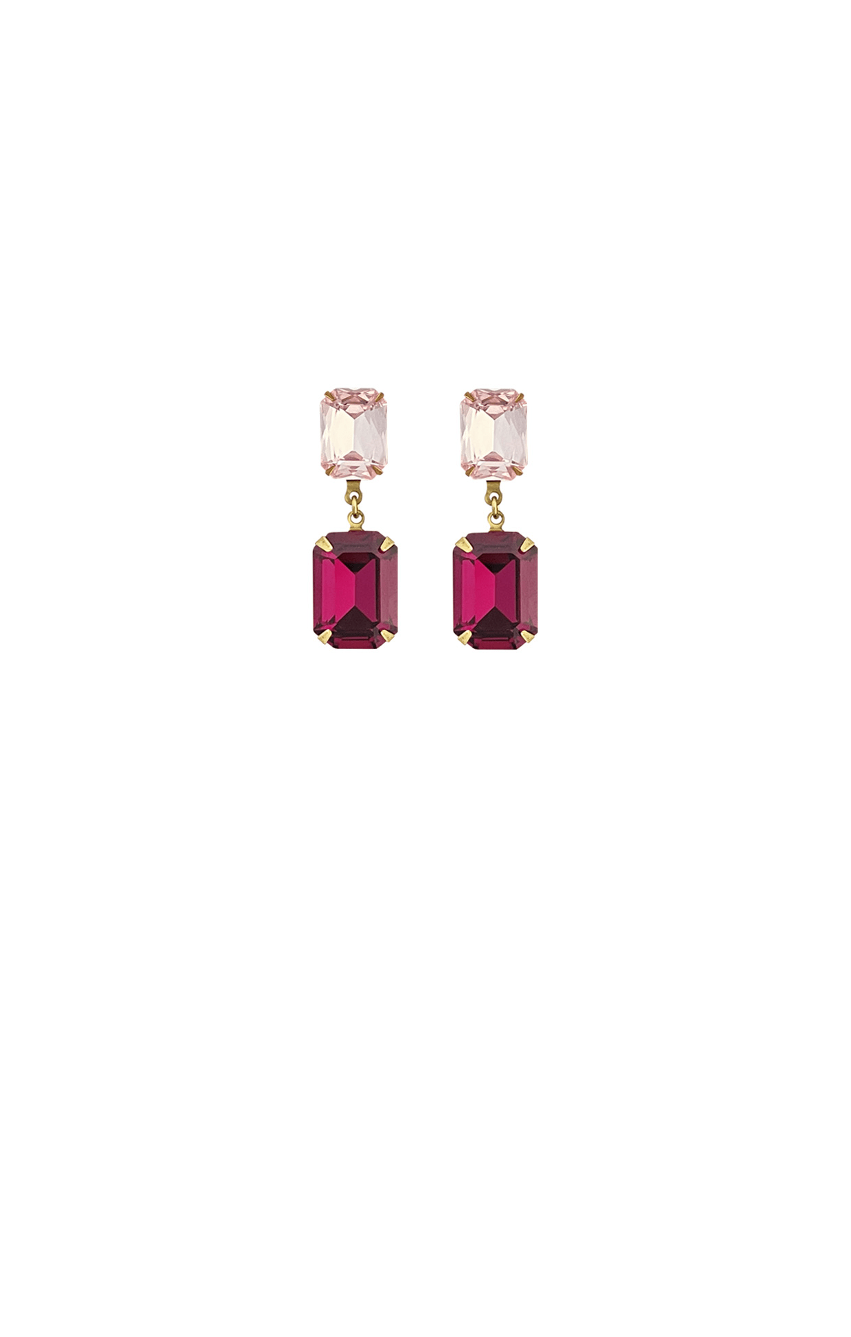 Earrings OS / PINK ARABELLA DROP EARRING IN PINK FUCHSIA