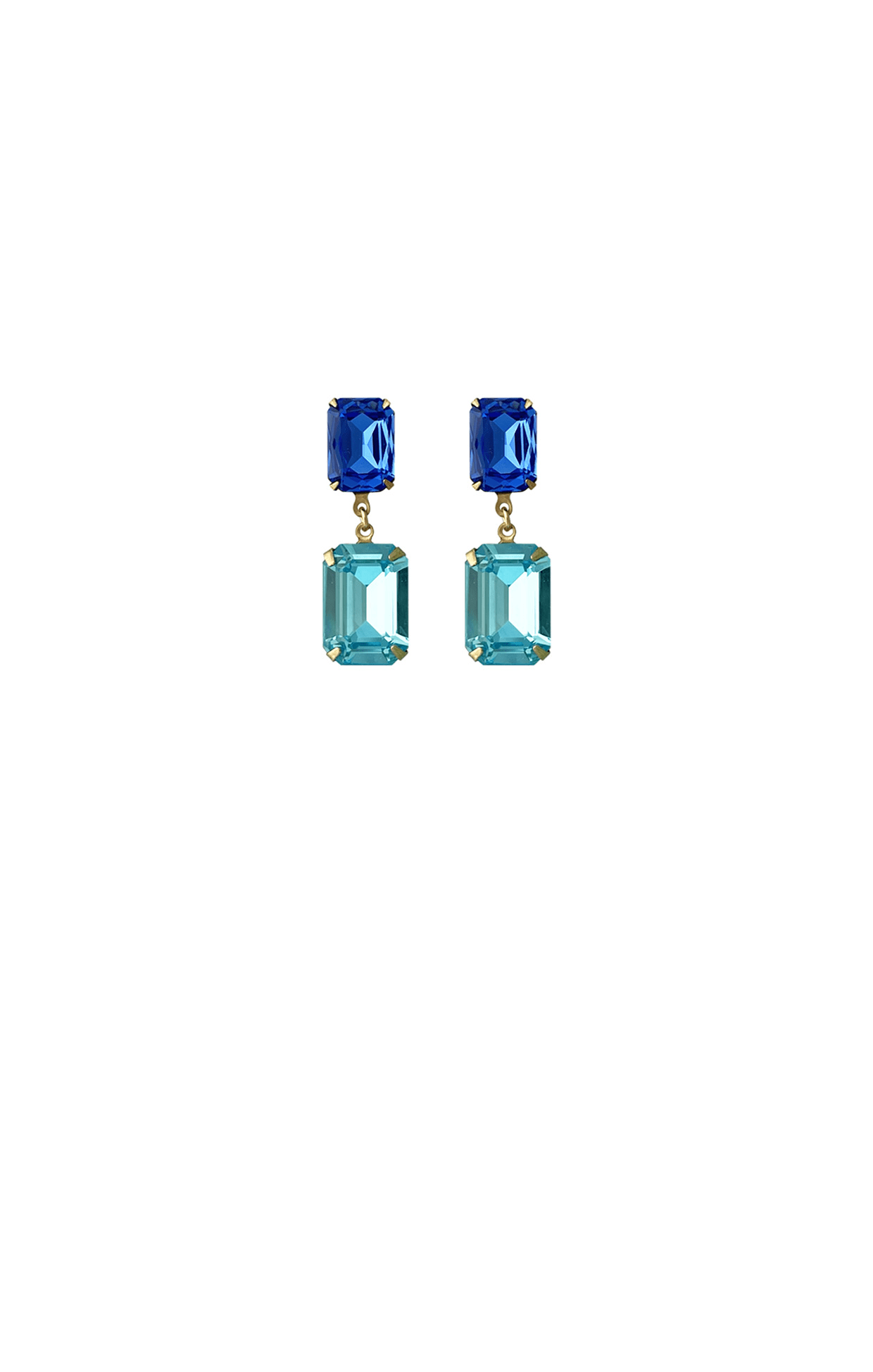 ACCESSORIES Earrings OS / BLUE ARABELLA DROP EARRING IN SAPPHIRE AQUA