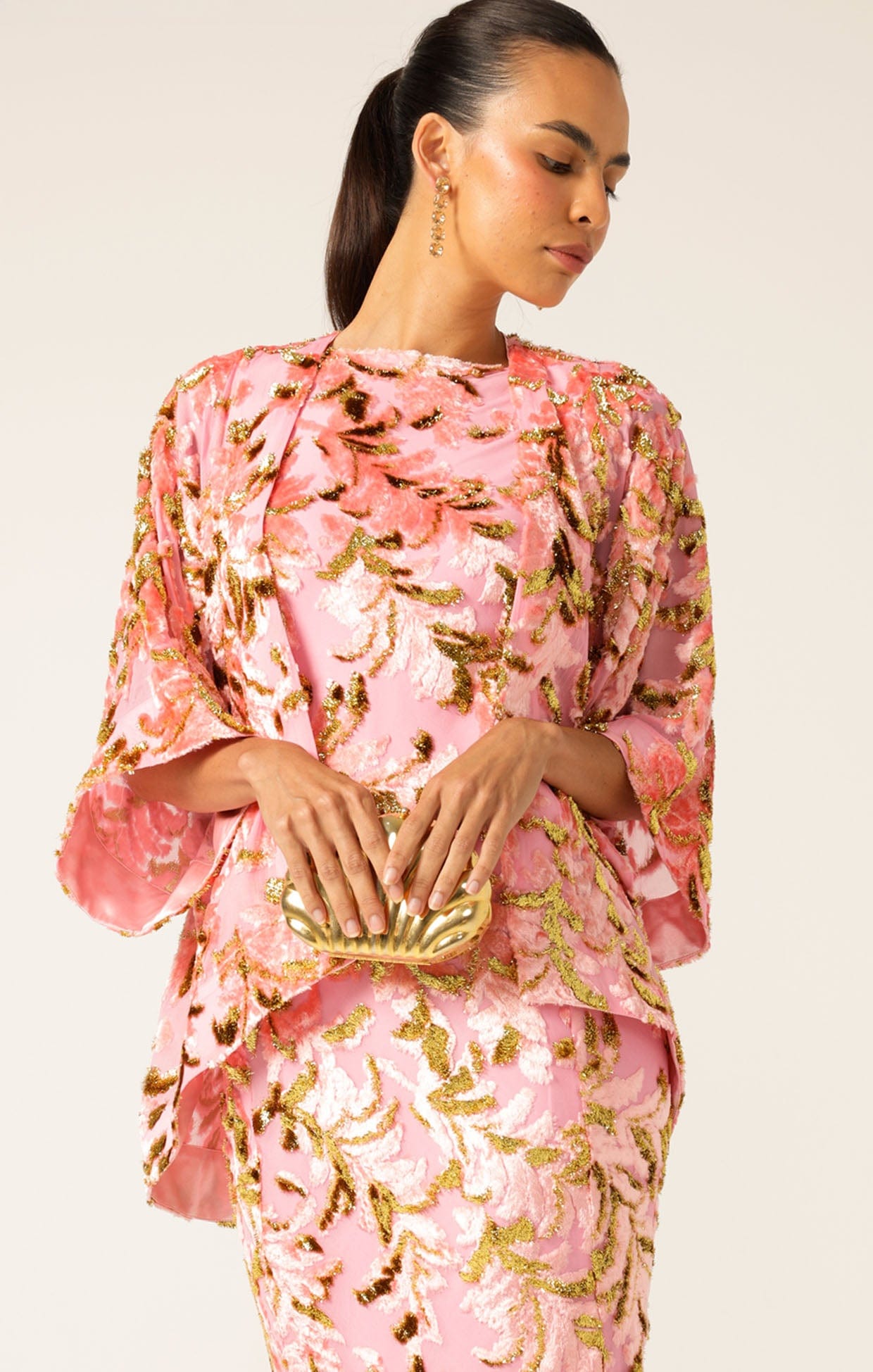 Jackets Multi Occasion BLOSSOM KIMONO PINK GOLD