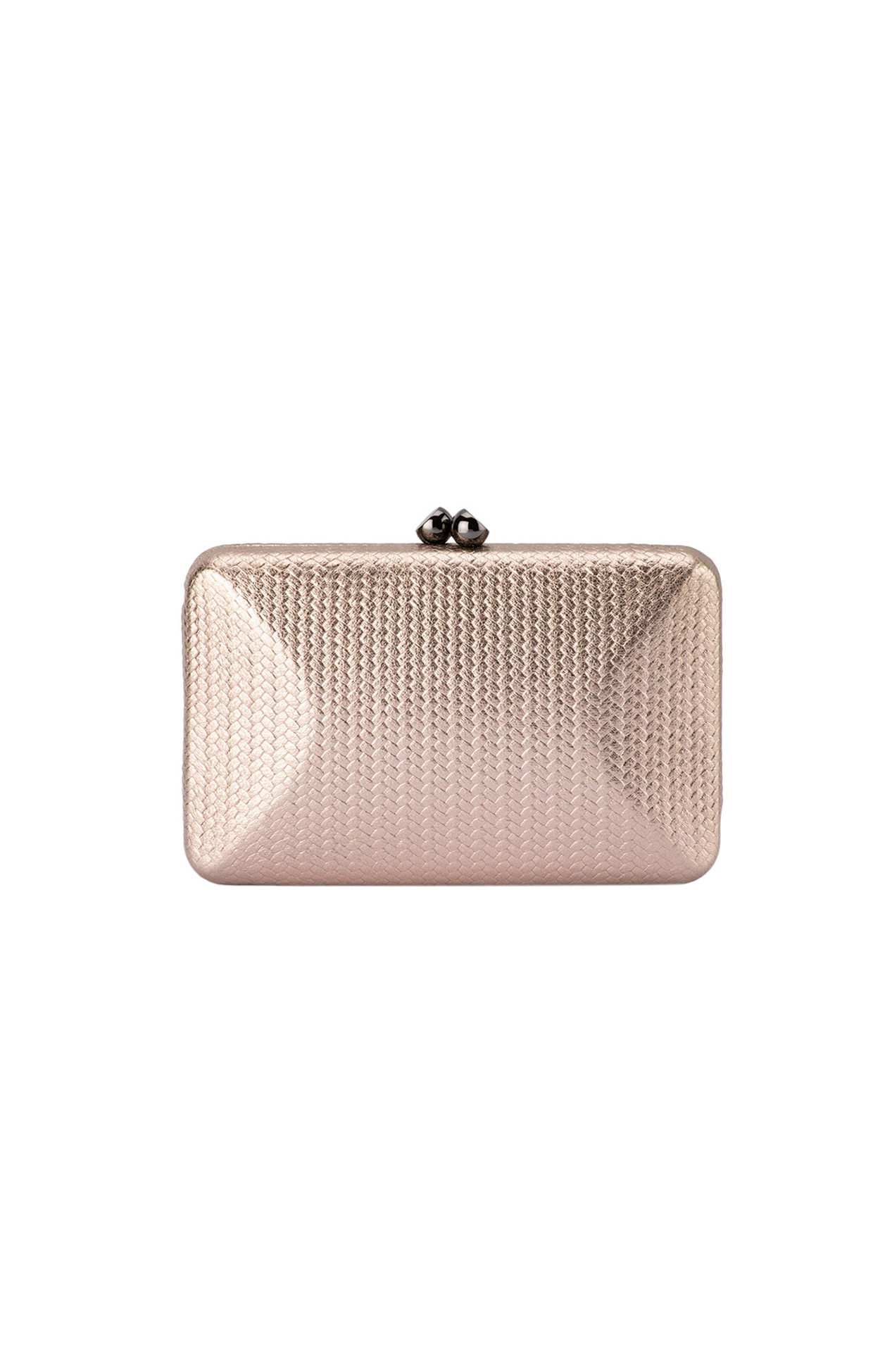 CHICA EMBOSSED CLUTCH IN BRONZE