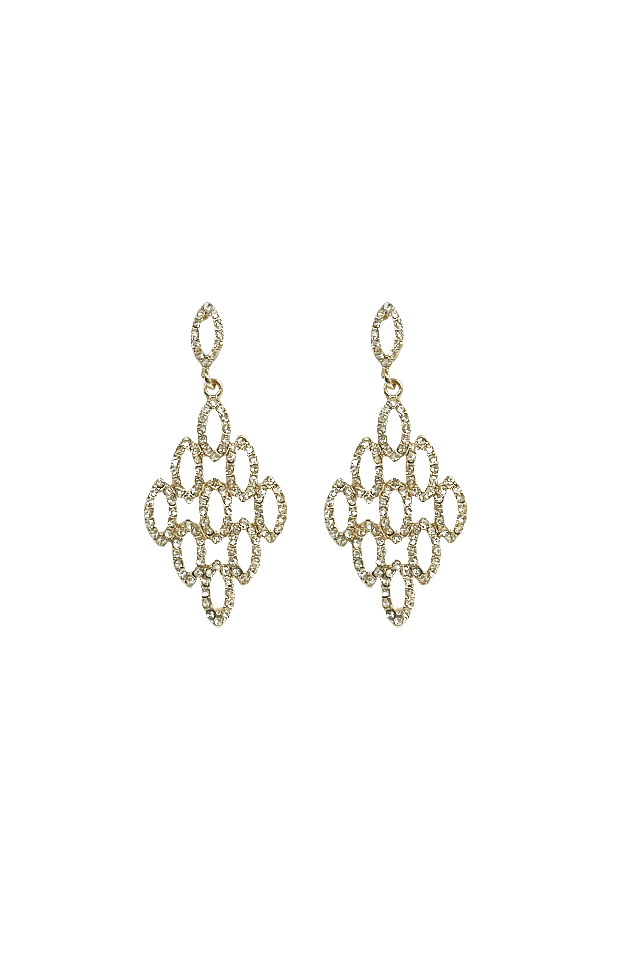 Diamante sales chandelier earrings