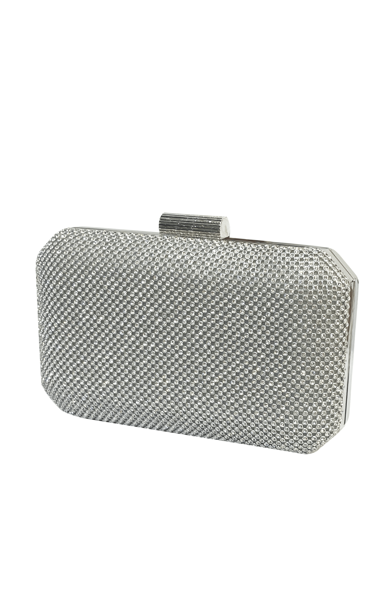 Diamante Mesh Structured Clutch by Adorne SACHA DRAKE