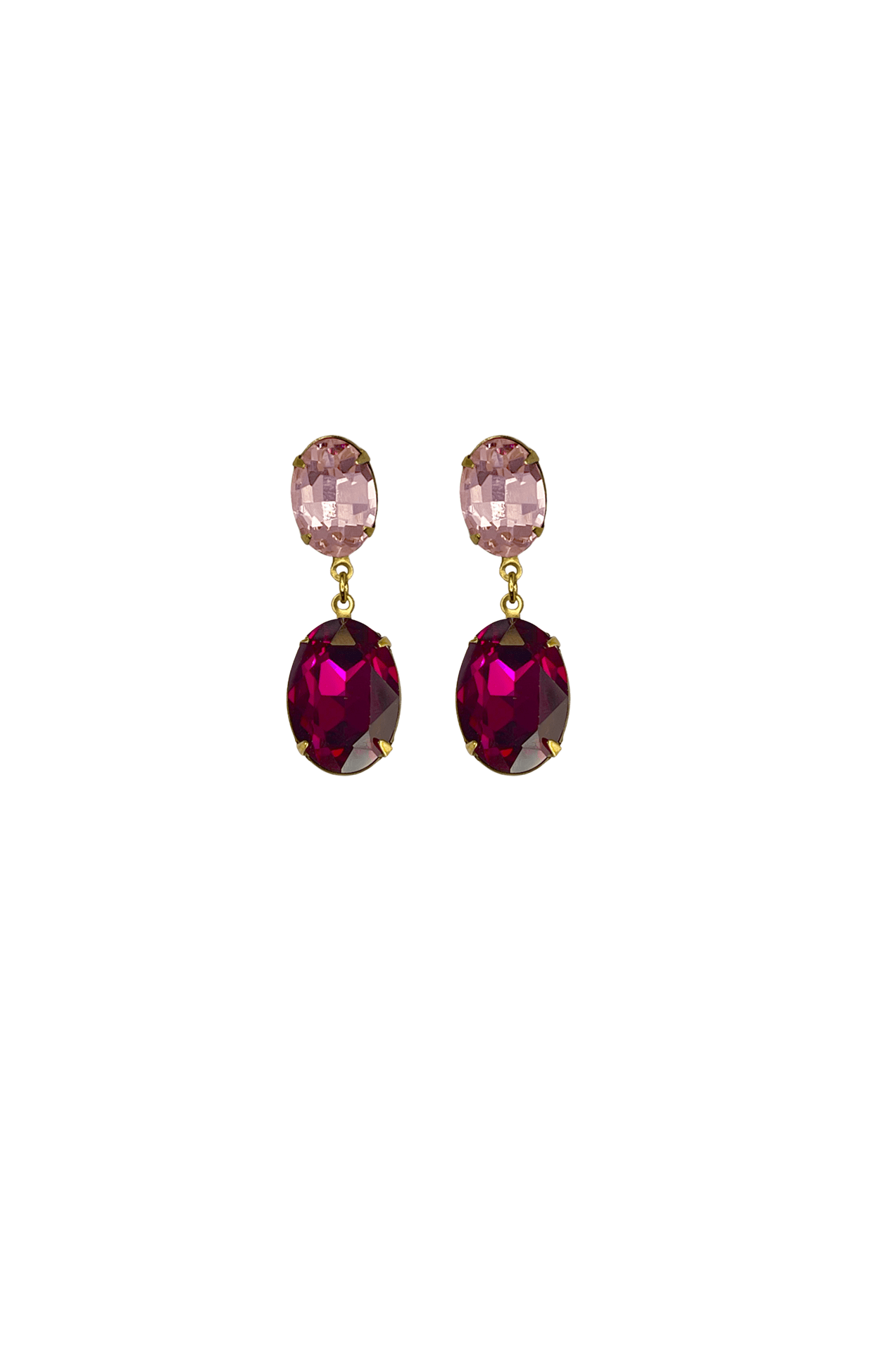 ACCESSORIES Earrings One Size / Pink EDEN DROP EARRING IN PINK FUCHSIA