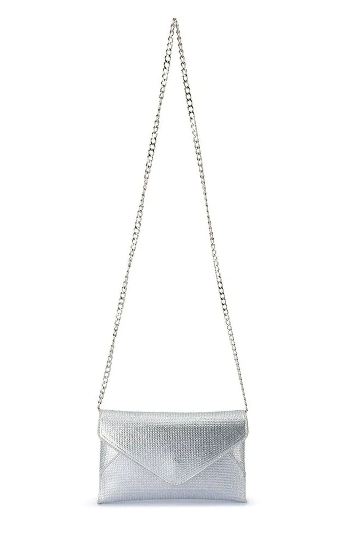 ACCESSORIES Bags Clutches OS / SILVER ELOISE CRYSTAL CLUTCH IN SILVER