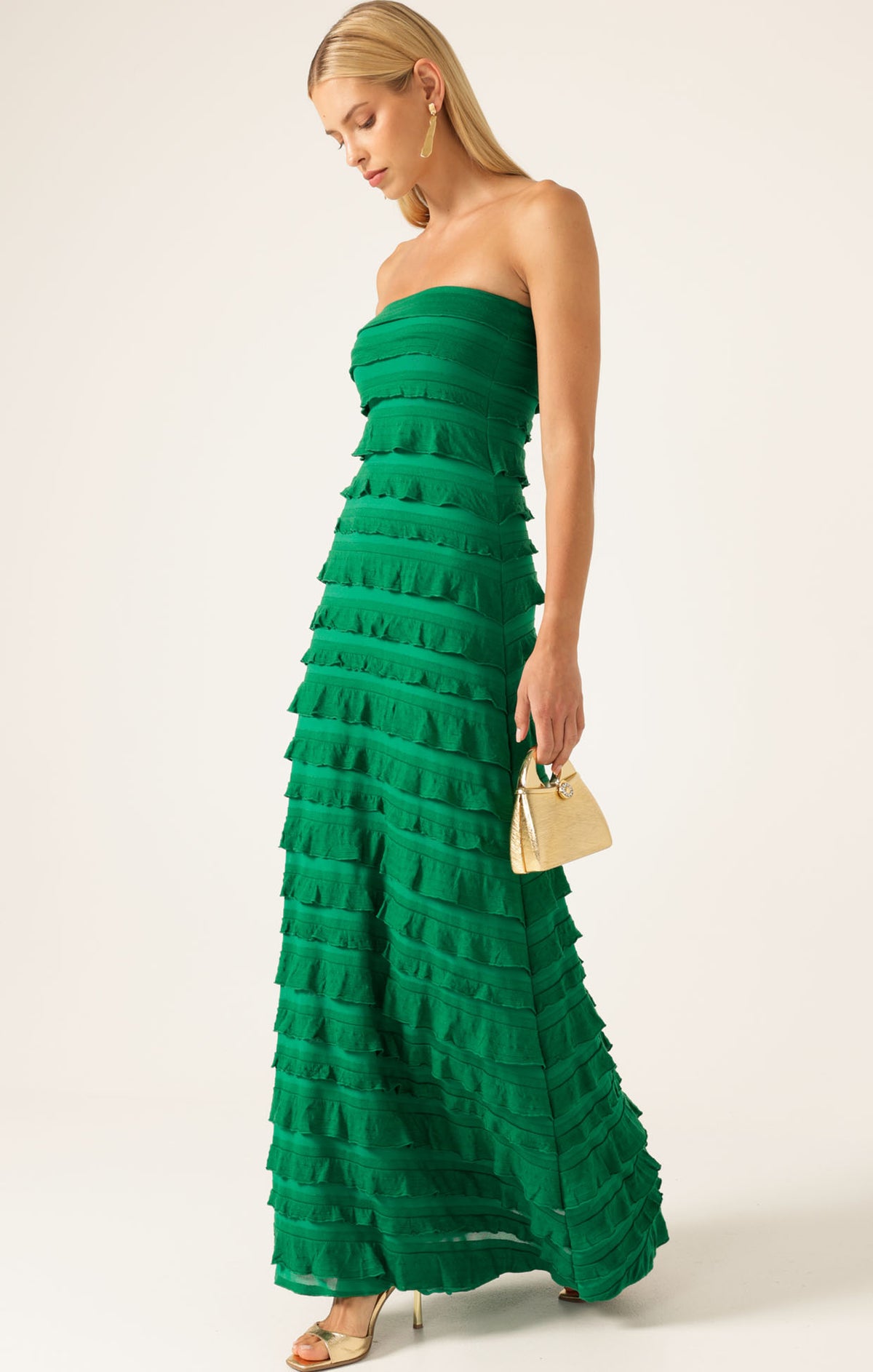 MADDISON MAXI DRESS IN EMERALD