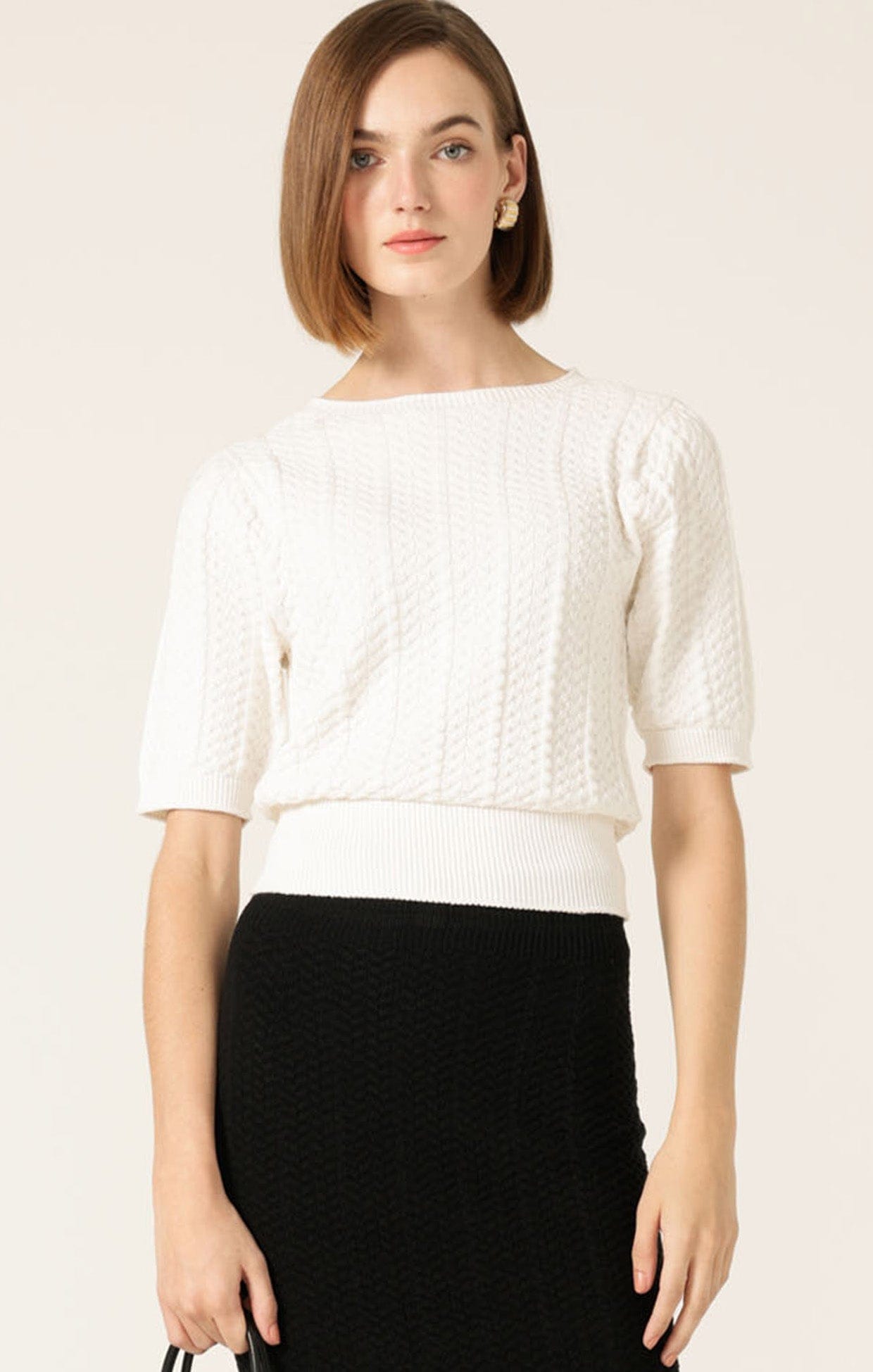 the toe Ioannina knit skirt セットアップ