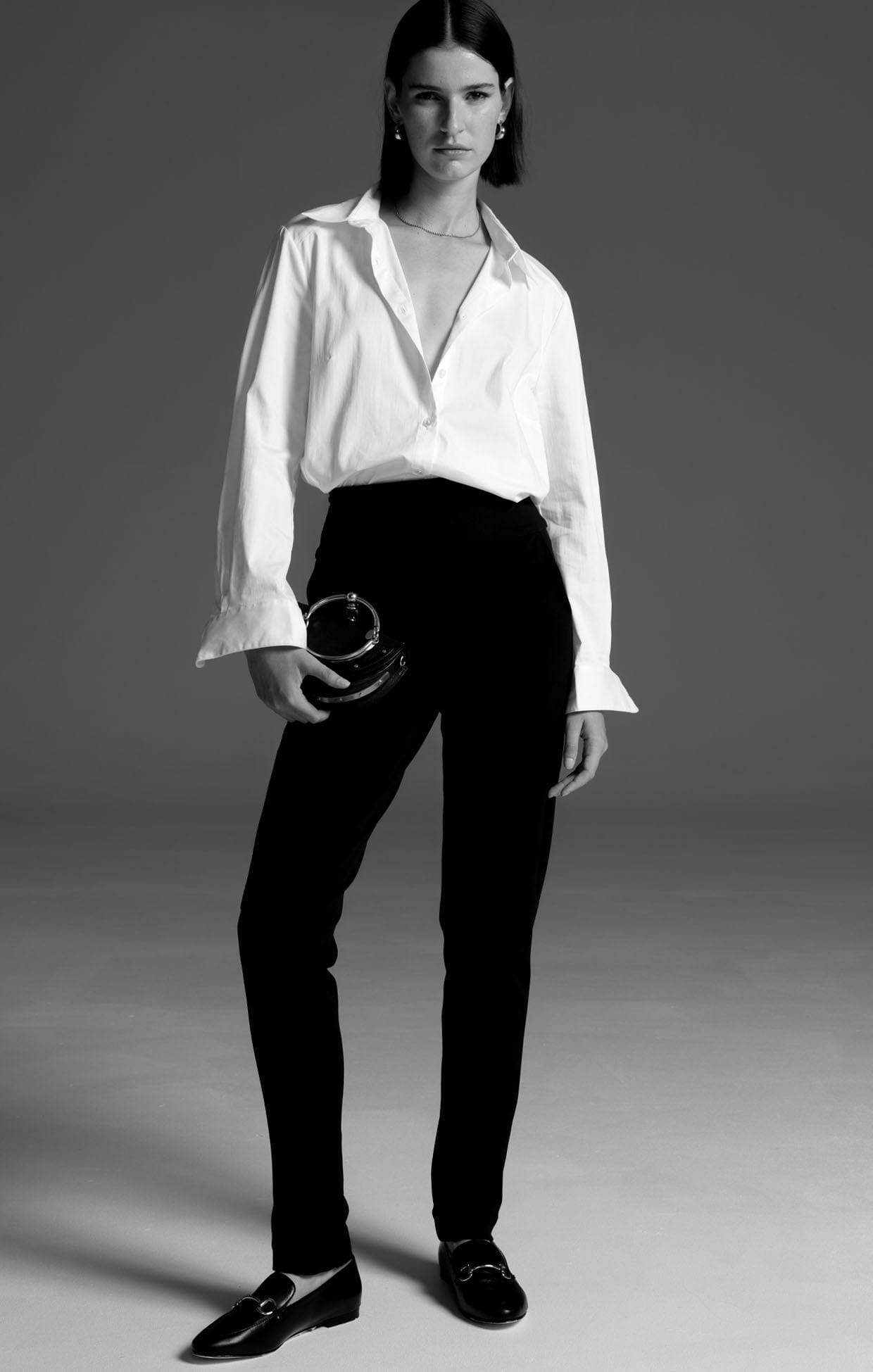 Tapered Pants-Black