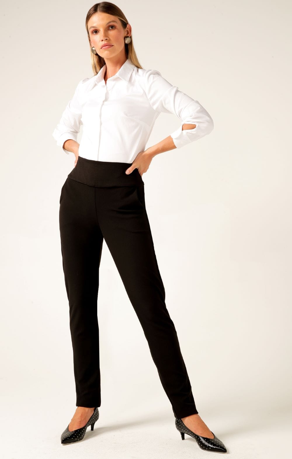 Pants TAPERED LEG PANT TALL IN BLACK