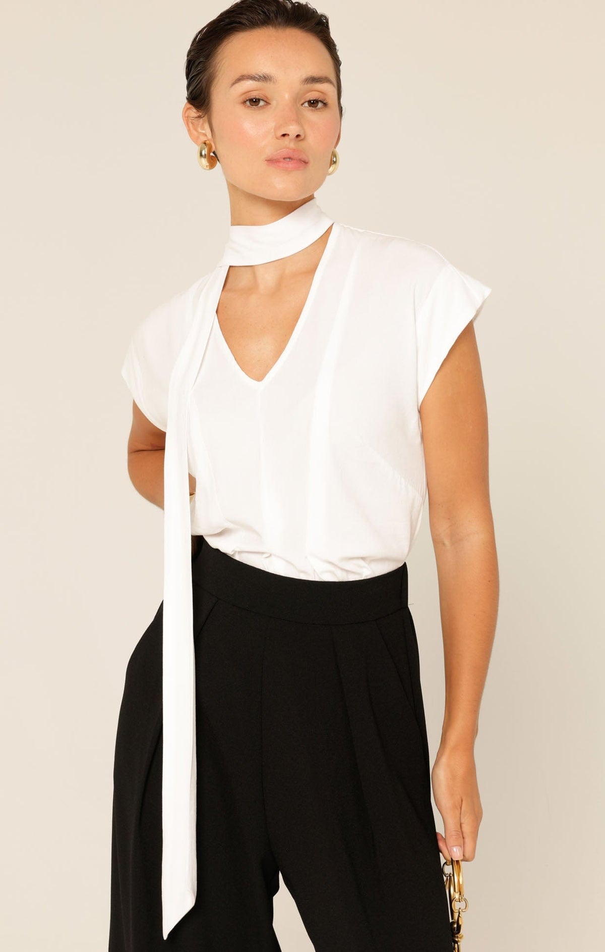 Tops TIE FRONT BLOUSE