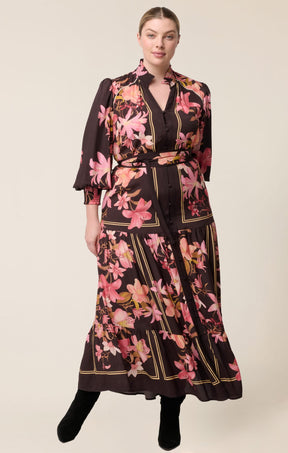 Dresses ADINE MAXI DRESS IN OBSIDIAN BLOOM