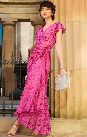 Dresses Events BELLA ROSE MAXI WRAP DRESS