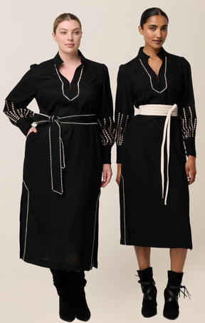 Dresses EDITH COLUMN DRESS IN BLACK
