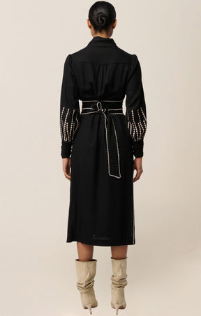 Dresses EDITH COLUMN DRESS IN BLACK