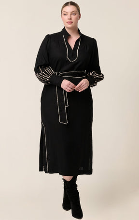 Dresses EDITH COLUMN DRESS IN BLACK