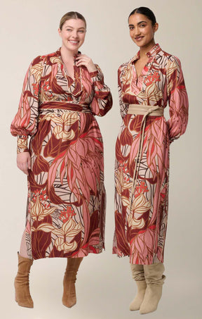 Dresses Multi Occasion EDITH COLUMN DRESS IN CATHEDRAL BOTANIC