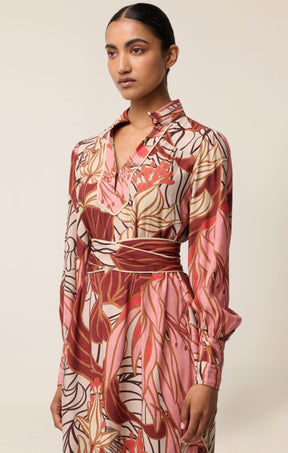 Dresses Multi Occasion EDITH COLUMN DRESS IN CATHEDRAL BOTANIC