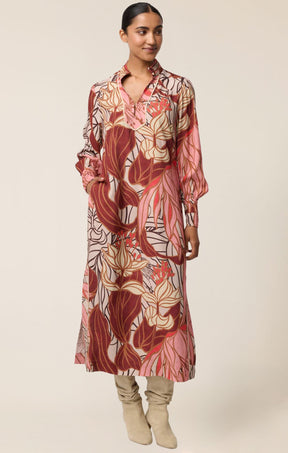 Dresses Multi Occasion EDITH COLUMN DRESS IN CATHEDRAL BOTANIC