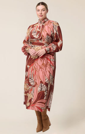 Dresses Multi Occasion EDITH COLUMN DRESS IN CATHEDRAL BOTANIC