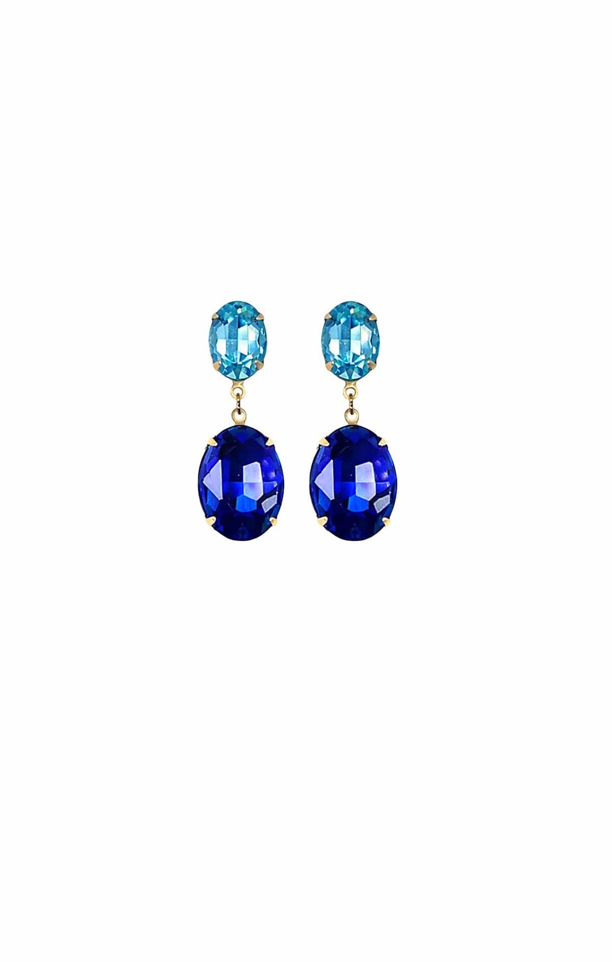 ACCESSORIES Earrings One Size / Blue EDEN DROP EARRINGS IN AQUA SAPPHIRE