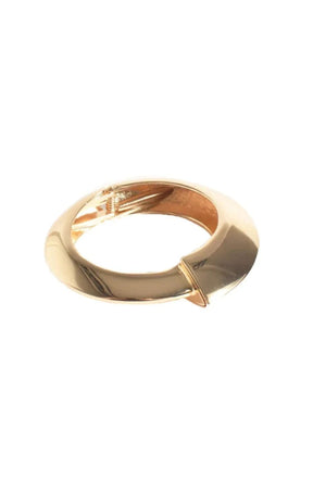 Bracelets OS / GOLD GRADUATED CUFF BANGLE IN GOLD